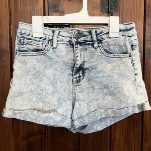 Denim Shorts - High rise cuff